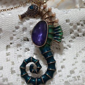 New with tag, Betsey Johnson Seahorse Pendant for Necklace.
